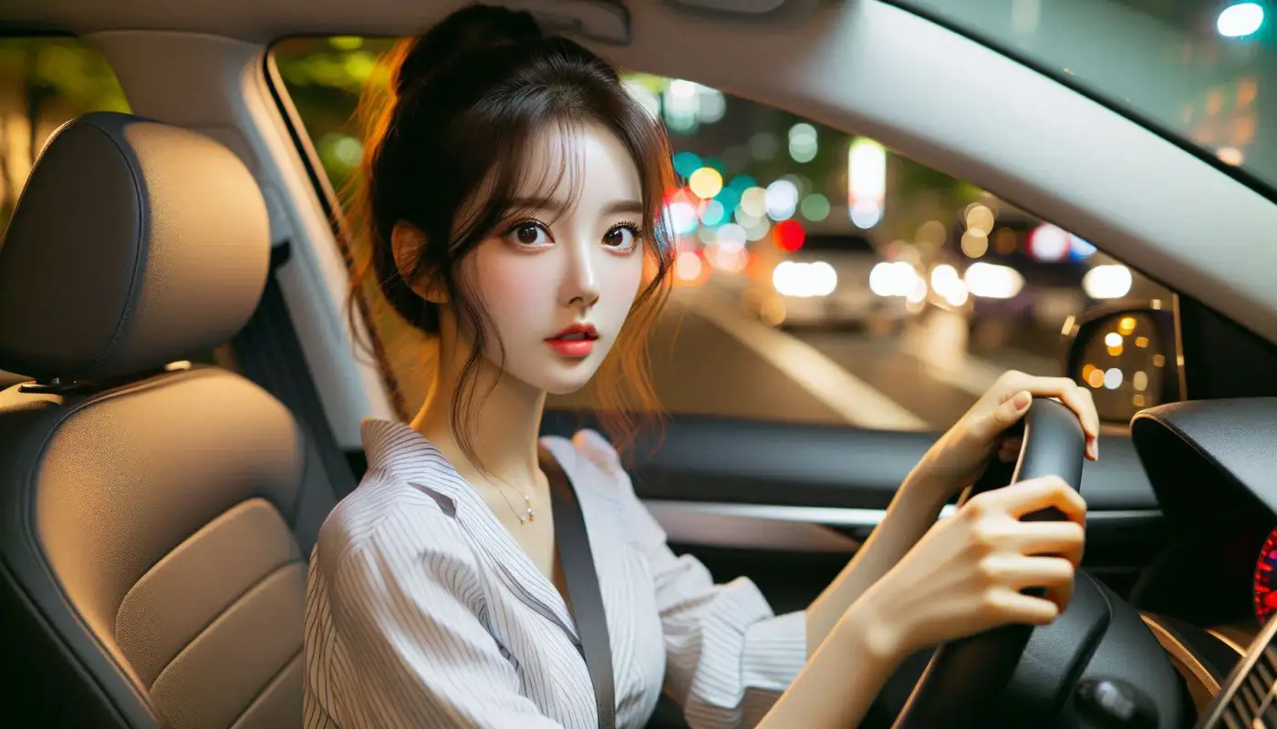 전기차-충전속도-비교를-알아보는-여성의-모습