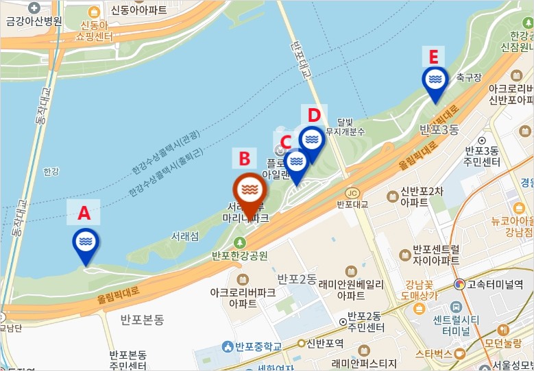 서래섬-주차장