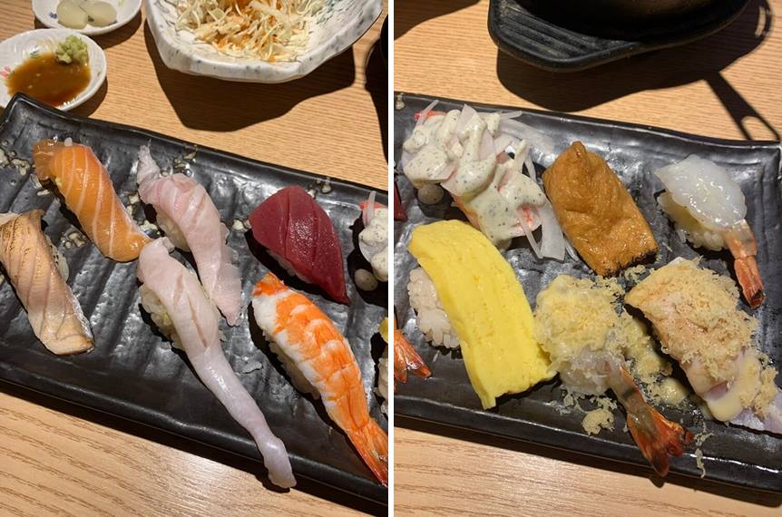 오늘의 초밥 구성 10피스