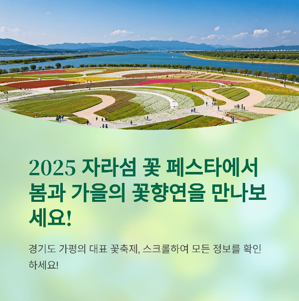 2025 자라섬 꽃 페스타에서 봄과 가을의 꽃향연을 만나보세요!