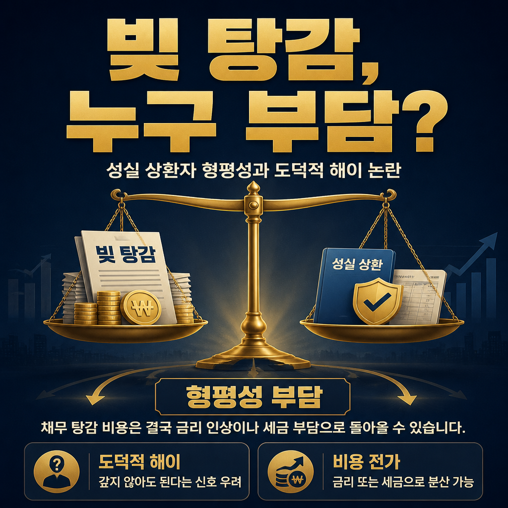 빚 탕감, 누구 부담?