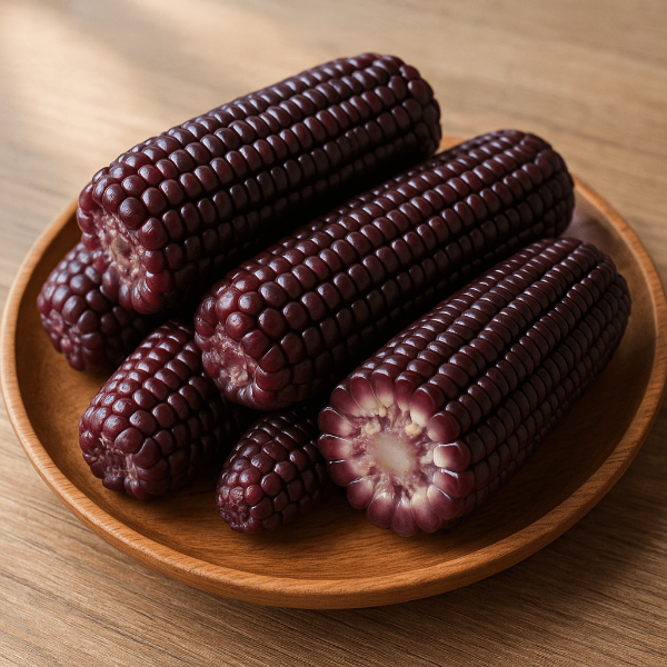 진한 보랏빛의 찰옥수수사진