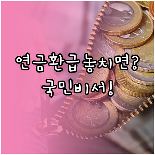 놓치면 손해인 연금보험료 환급금, 국..