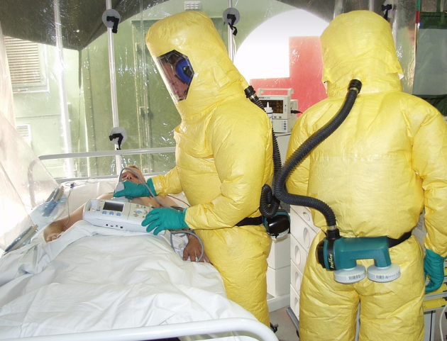 에볼라 감염 격리 모습