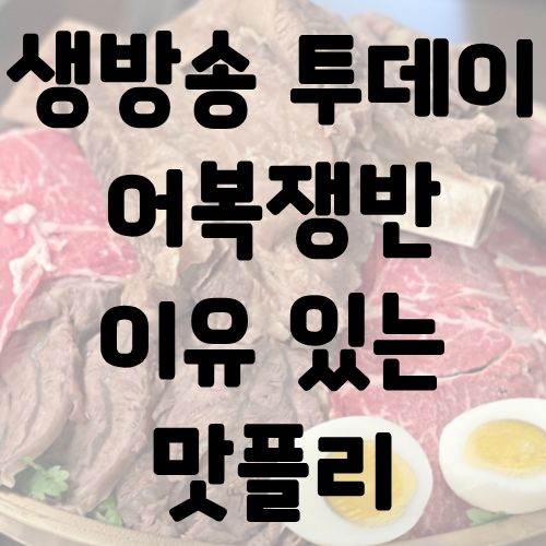 생방송 투데이 어복쟁반 이유 있는 맛플리