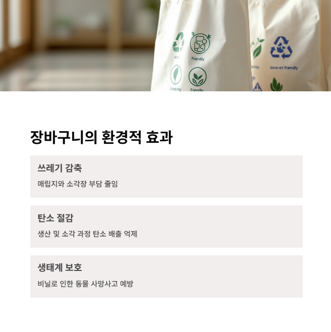 장바구니 사용이 가져오는 긍정적 효과