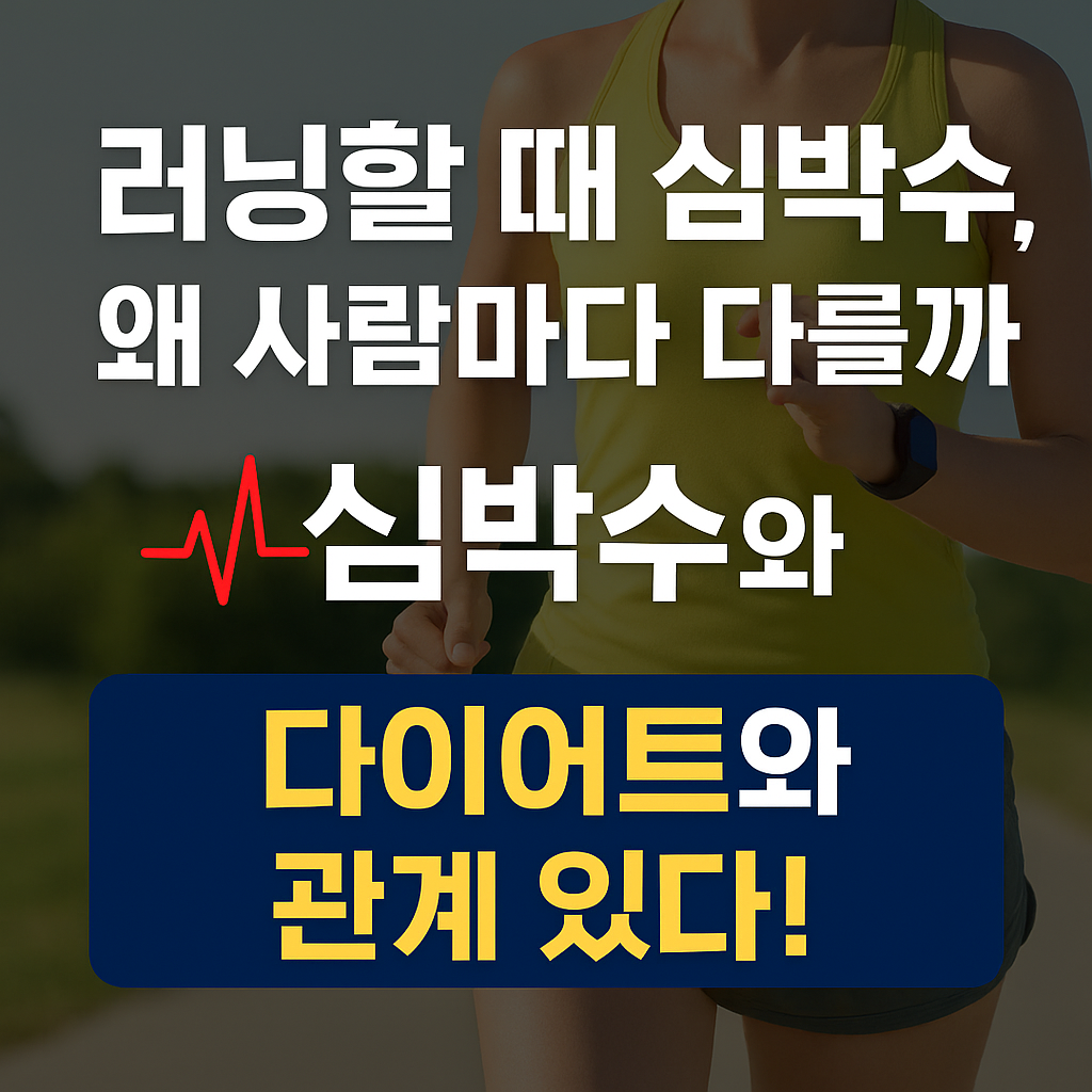 러닝할 때 심박수, 왜 사람마다 다를까?🏃♀️ 다이어트와의 진짜 관계는?