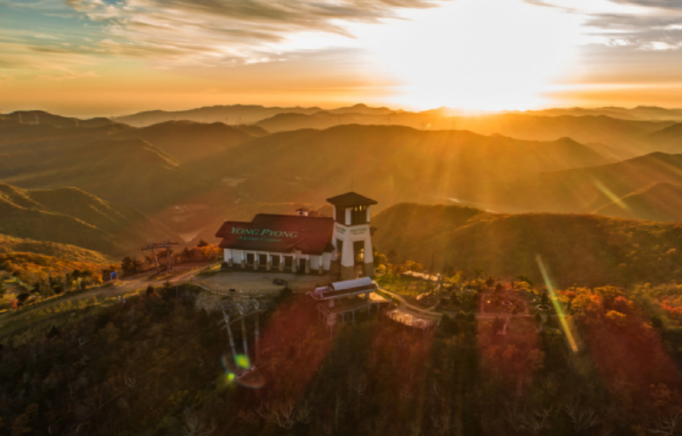 발왕산 케이블카 정상