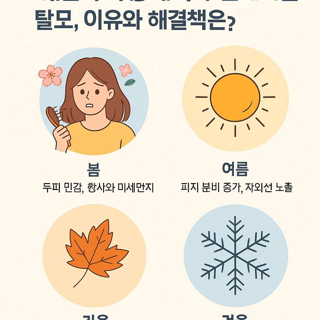 계절이 바뀔 때마다 심해지는 탈모, 이유와 해결책