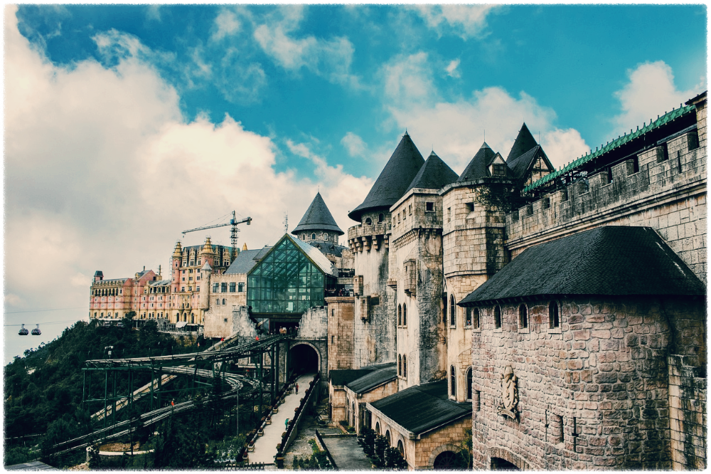 다낭의 바나힐 언덕의 멋진 풍경