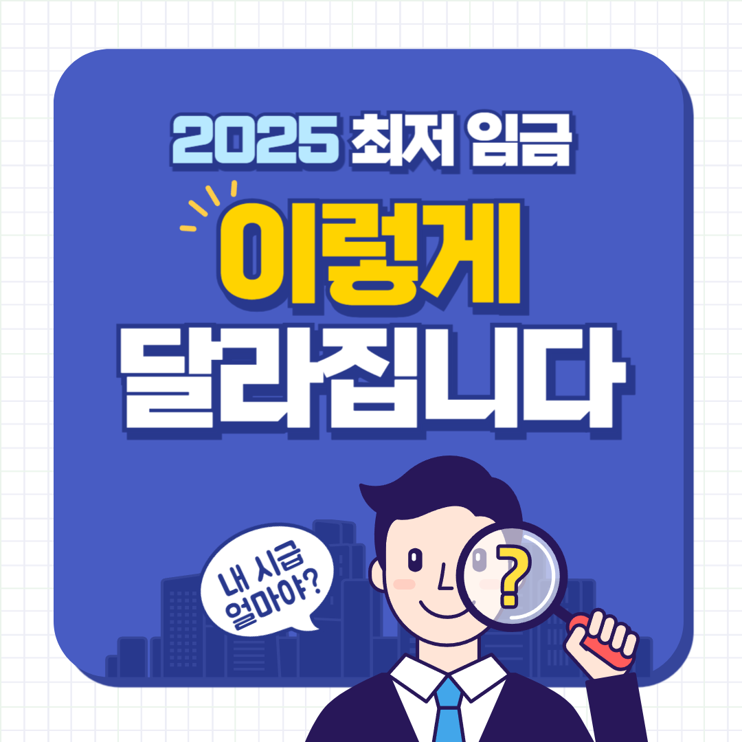 2025년 최저 시급, 월급, 연봉