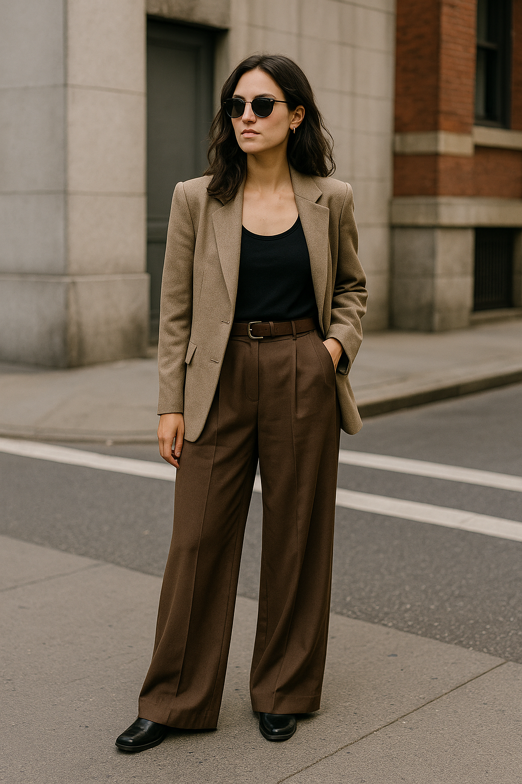 30대 SNS룩과 현실록의 스타일과 실용성을 만족시키는 와이드 슬랙스