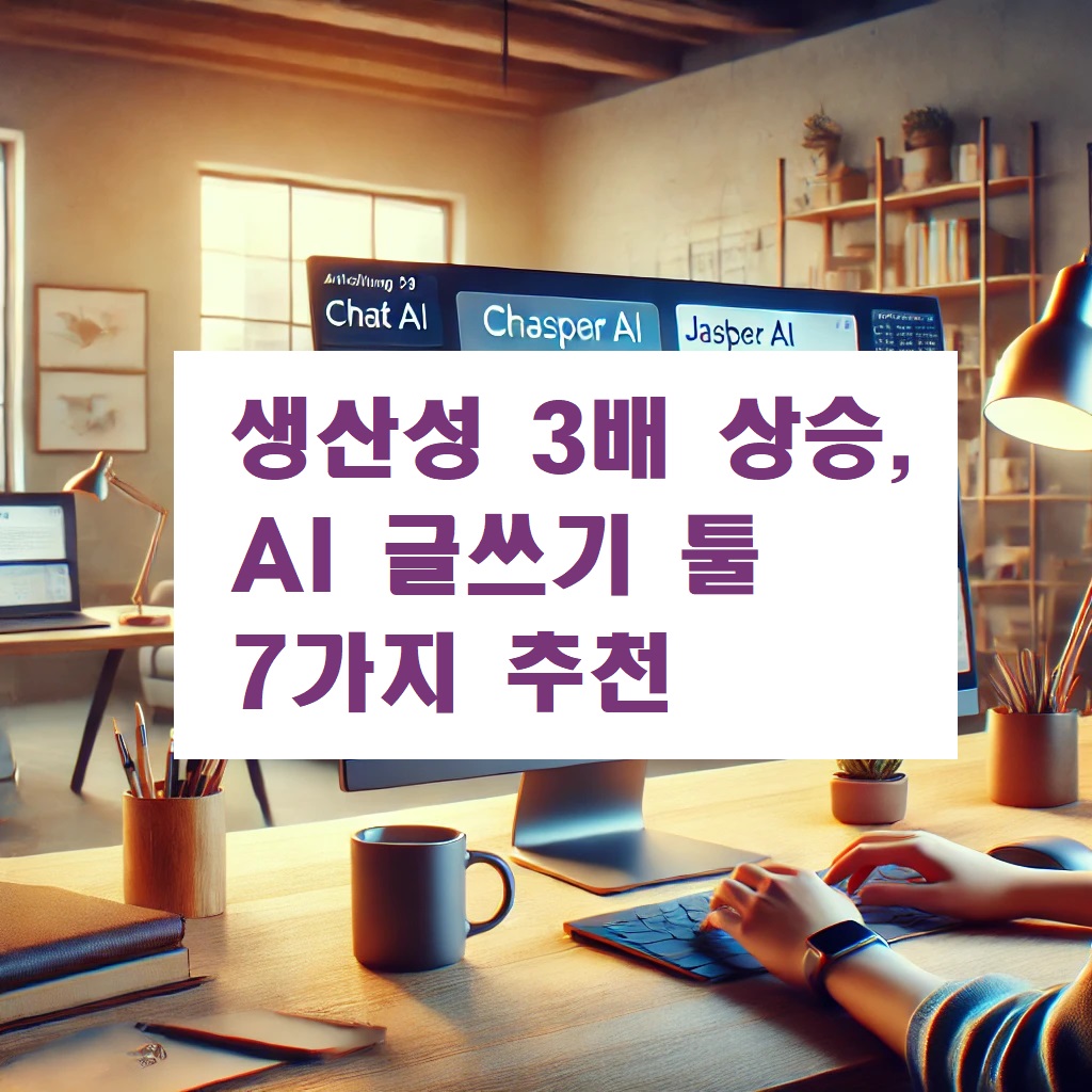 생산성 3배 상승, AI 글쓰기 툴 7가지 추천