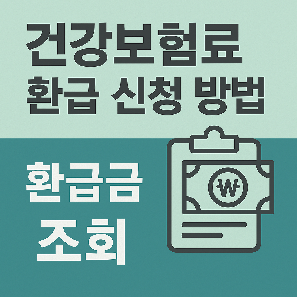 건강보험료 환급 신청 방법, 환급금 조회