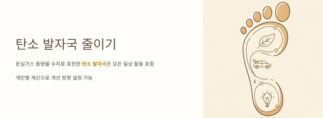 탄소 발자국 줄이기