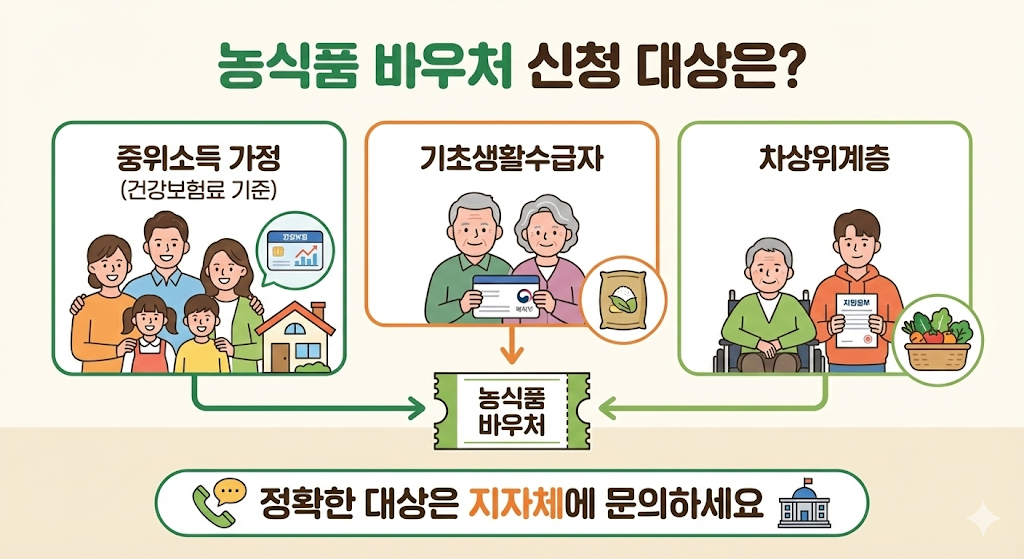 농식품 바우처 신청 대상