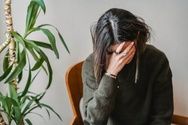 무기력증을 가진 사람을 표현한 사진