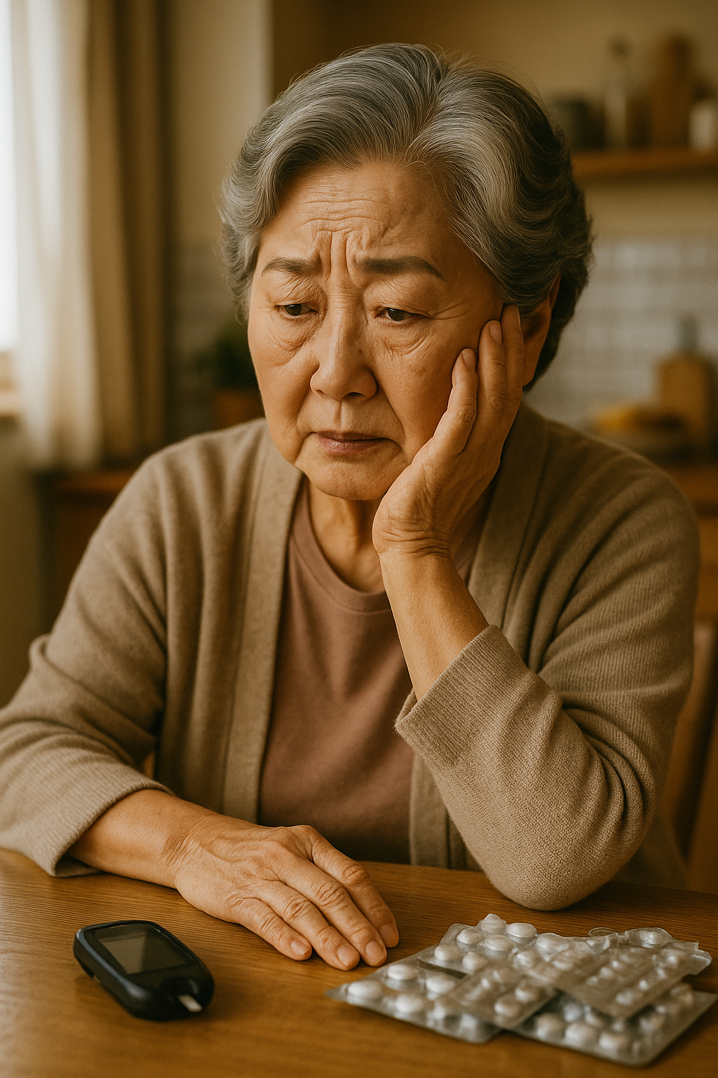 혈당관리로 고민중인 시니어