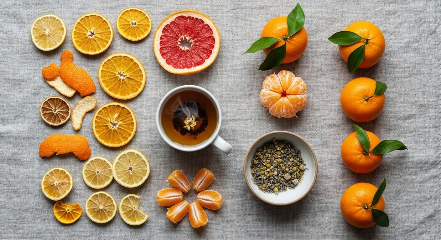 진피차와 활용 레시피: 부종 제거 루틴 만들기