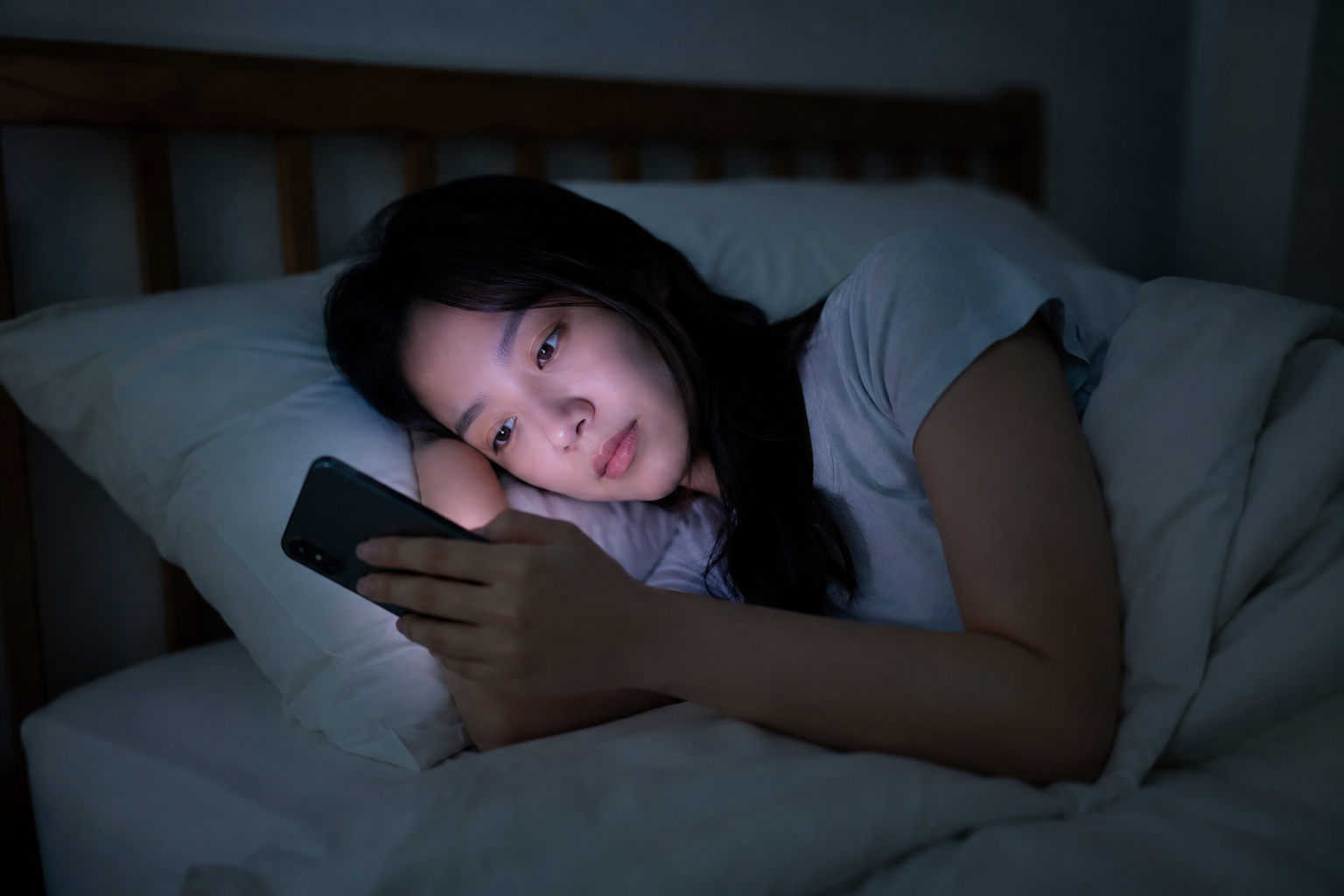 잠자기전 폰을 보는거 자제
