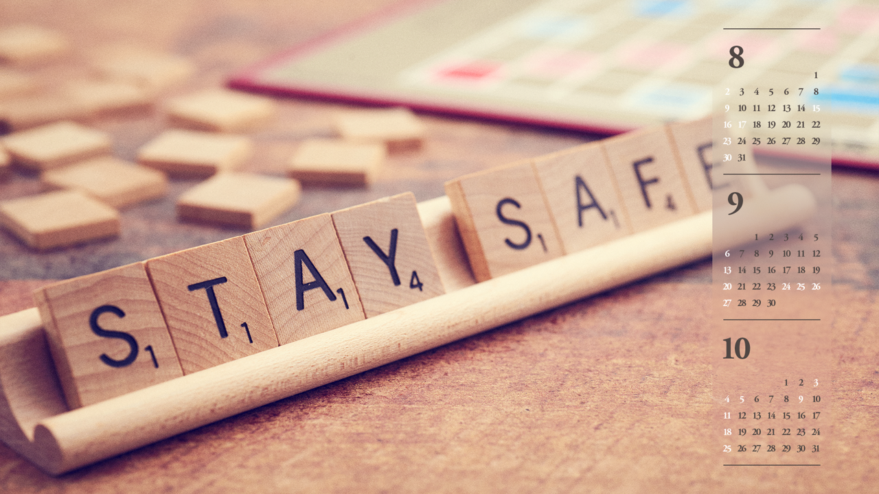 08 Stay Safe B - 2026년9월 달력배경화면