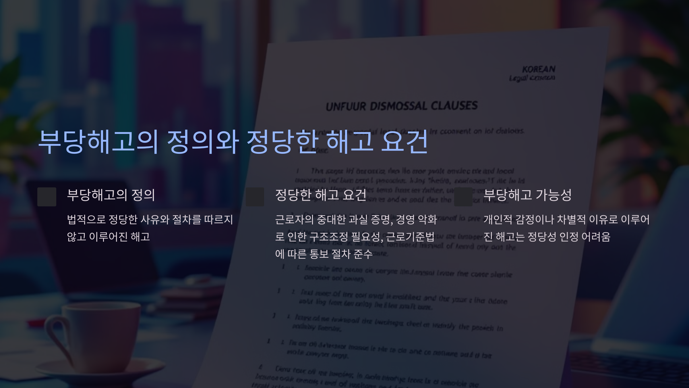 부당해고란 무엇인가요?