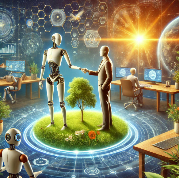 인간과 AI의 사진