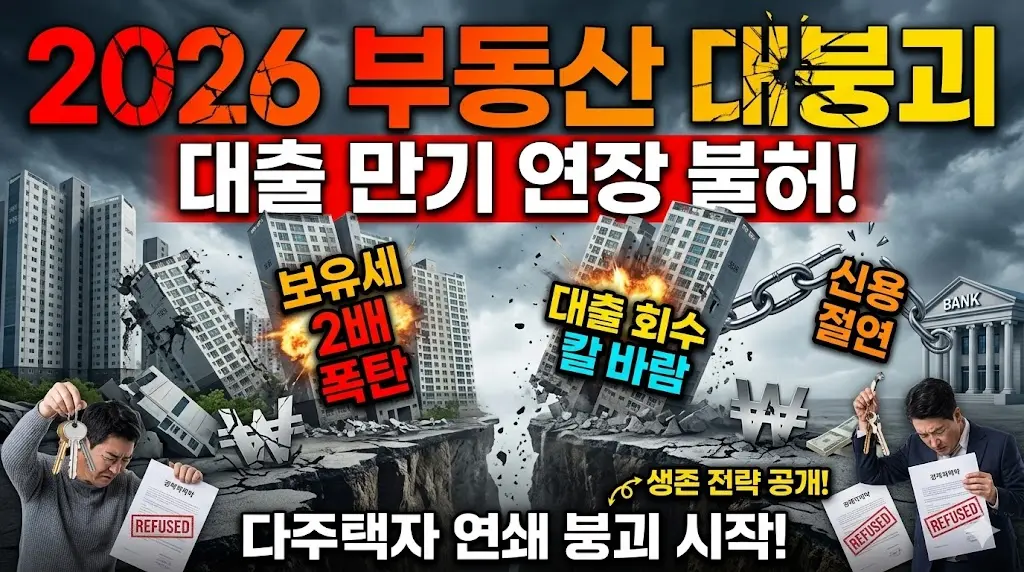 다주택자 연쇄 붕괴: 대출 회수와 보유세 2배 폭탄의 공포