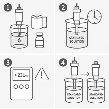 ORP 센서 교정 방법
