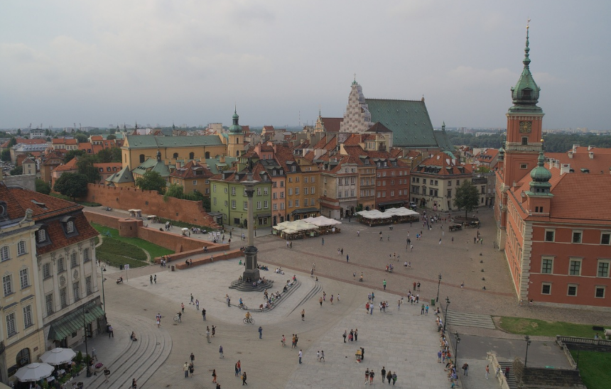 폴란드 바르샤바 전경 사진