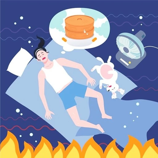 무더위가 느껴지는 이미지입니다.