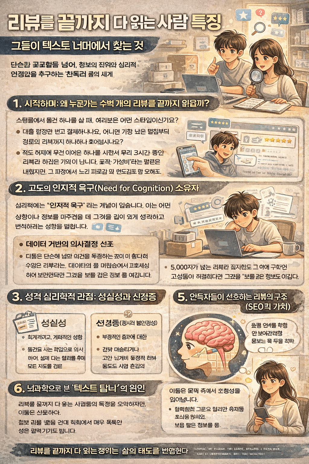 리뷰를 끝까지 다 읽는 사람 특징: 그들은 왜 ‘진짜 정보’에 집착할까?