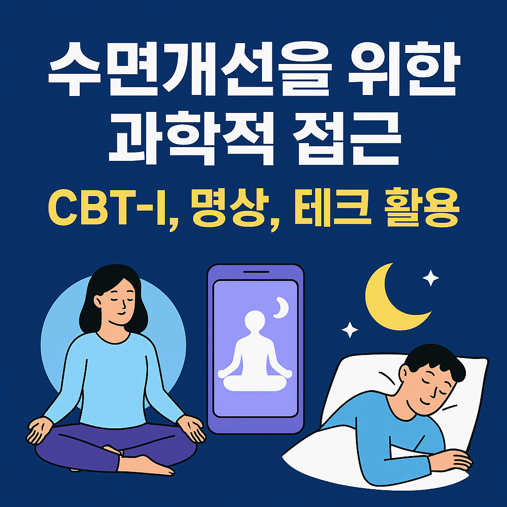 수면건강, “잘 자야 진짜 산다” - 10. 수면개선을 위한 과학적 접근(CBT-I, 명상, 테크 활용)