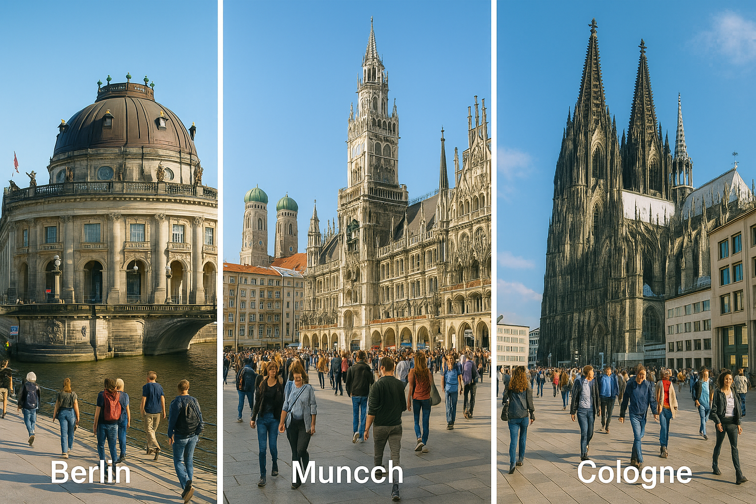 독일 주요 음악대학 도시 베를린, 뮌헨, 괼른