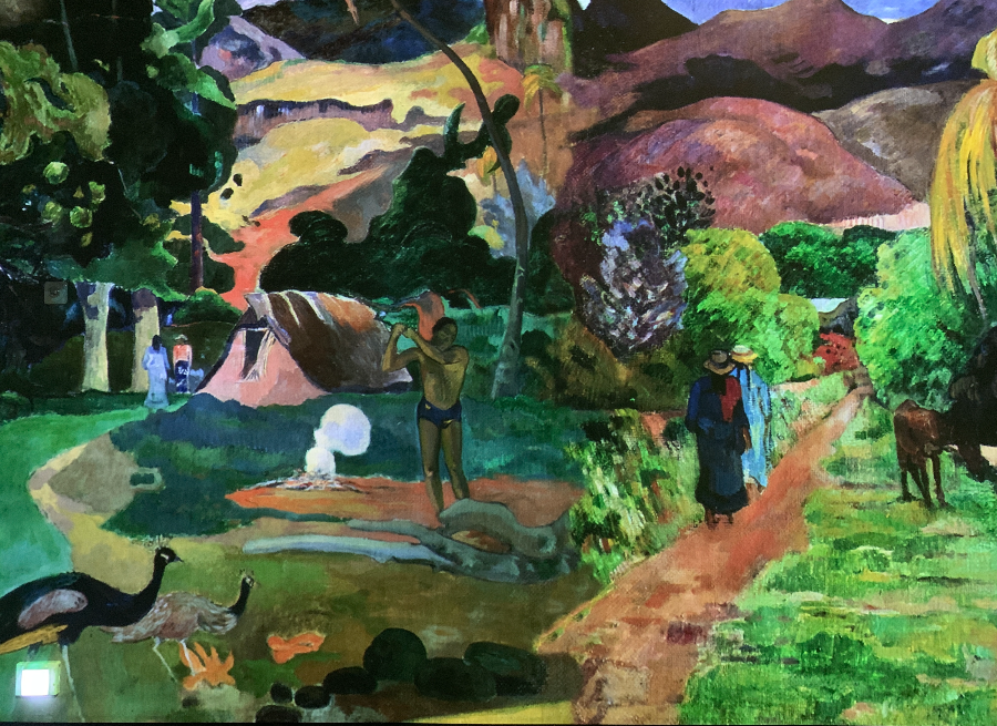 빛의 벙커 고갱 미디어 아트