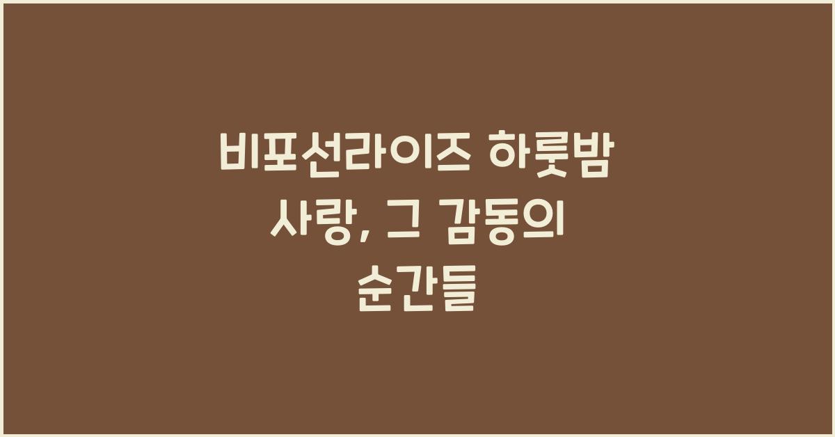 비포선라이즈 하룻밤 사랑