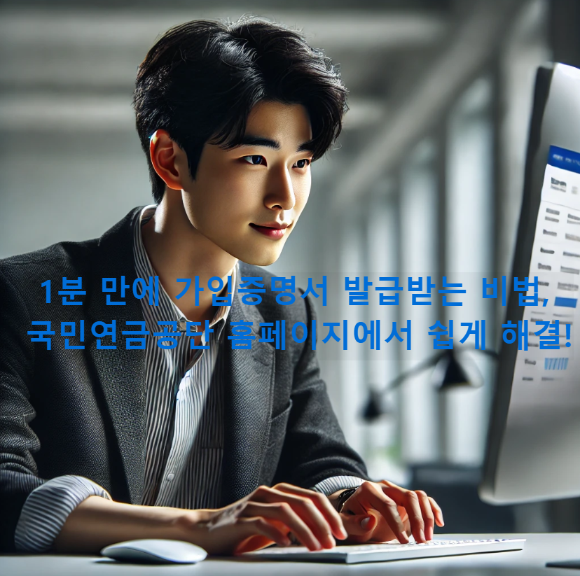 가입증명서 발급받는 비법