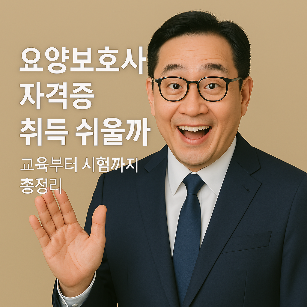 요양보호사 자격증 취득 쉬울까? 교육부터 시험까지 총정리