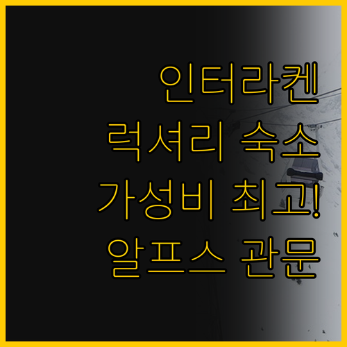 알프스 관문 인터라켄에서 나를 찾는 ..