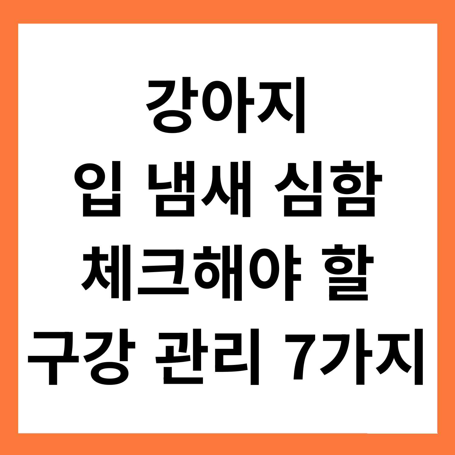 강아지 입 냄새 너무 심할 때 체크할 7가지 구강 관리법