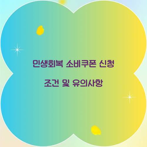 민생회복 소비쿠폰