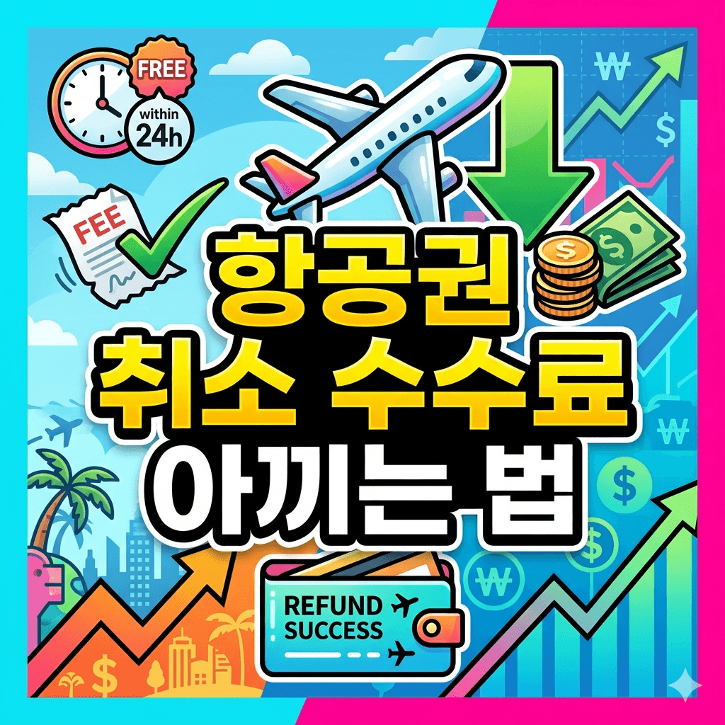 항공권 취소 수수료 아끼는 법