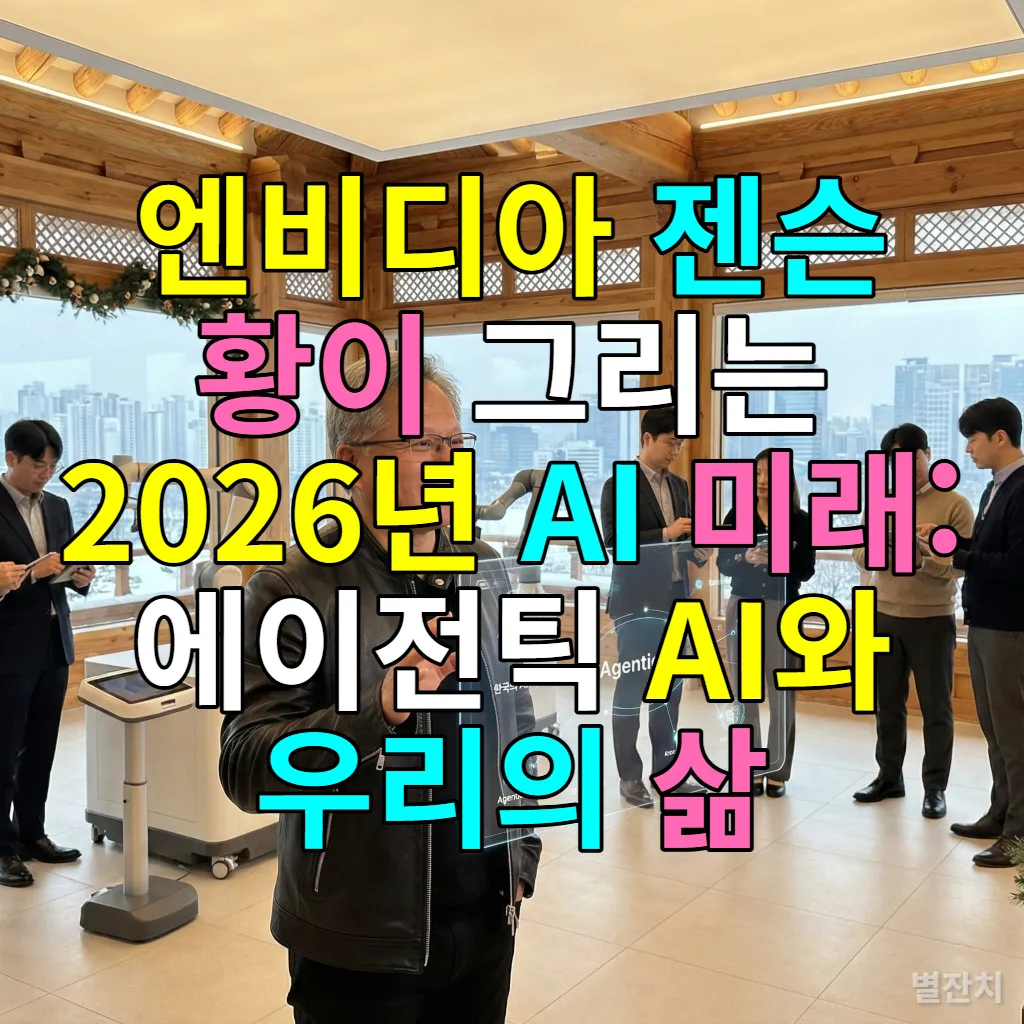 엔비디아 젠슨 황이 에이전틱 AI의 미래를 설명하는 모습