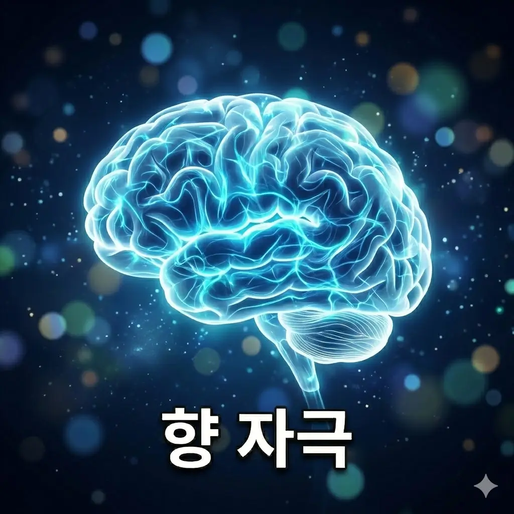 향 자극이 차단된 상태에서 나타나는 진정 효과