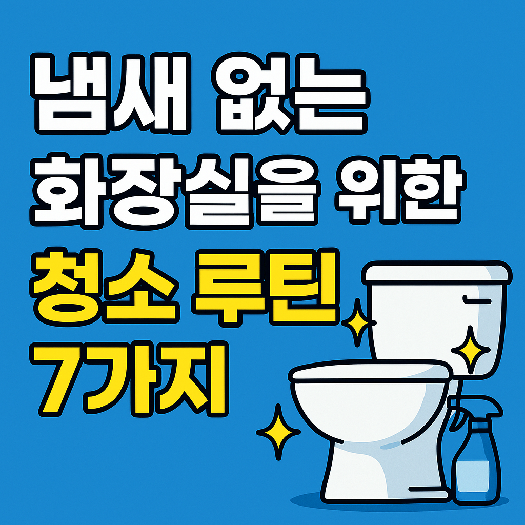 냄새 없는 화장실을 위한 초간단 청소 루틴 7가지에 대한 사진