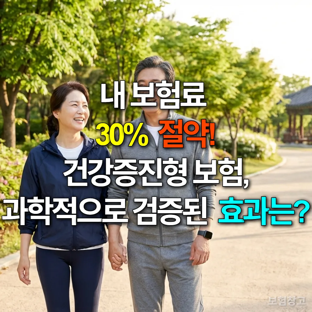 스마트워치를 착용하고 서울의 공원을 걷는 행복한 중년 한국인 부부의 모습