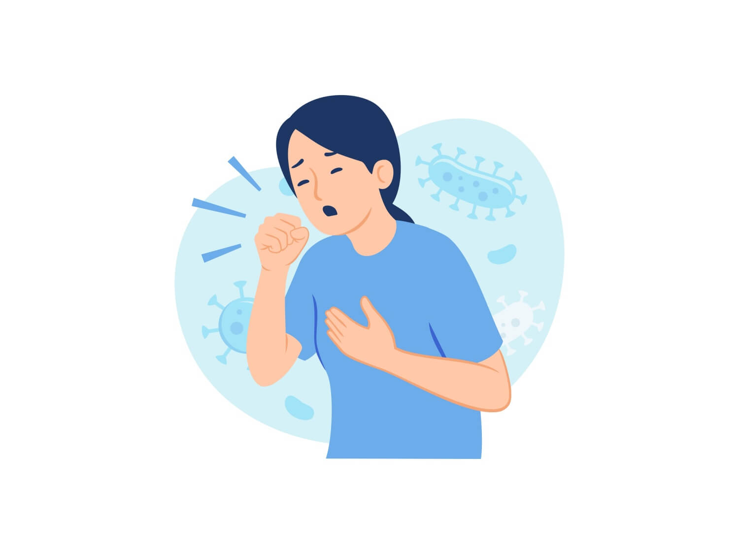 백일해에-감염된-여성