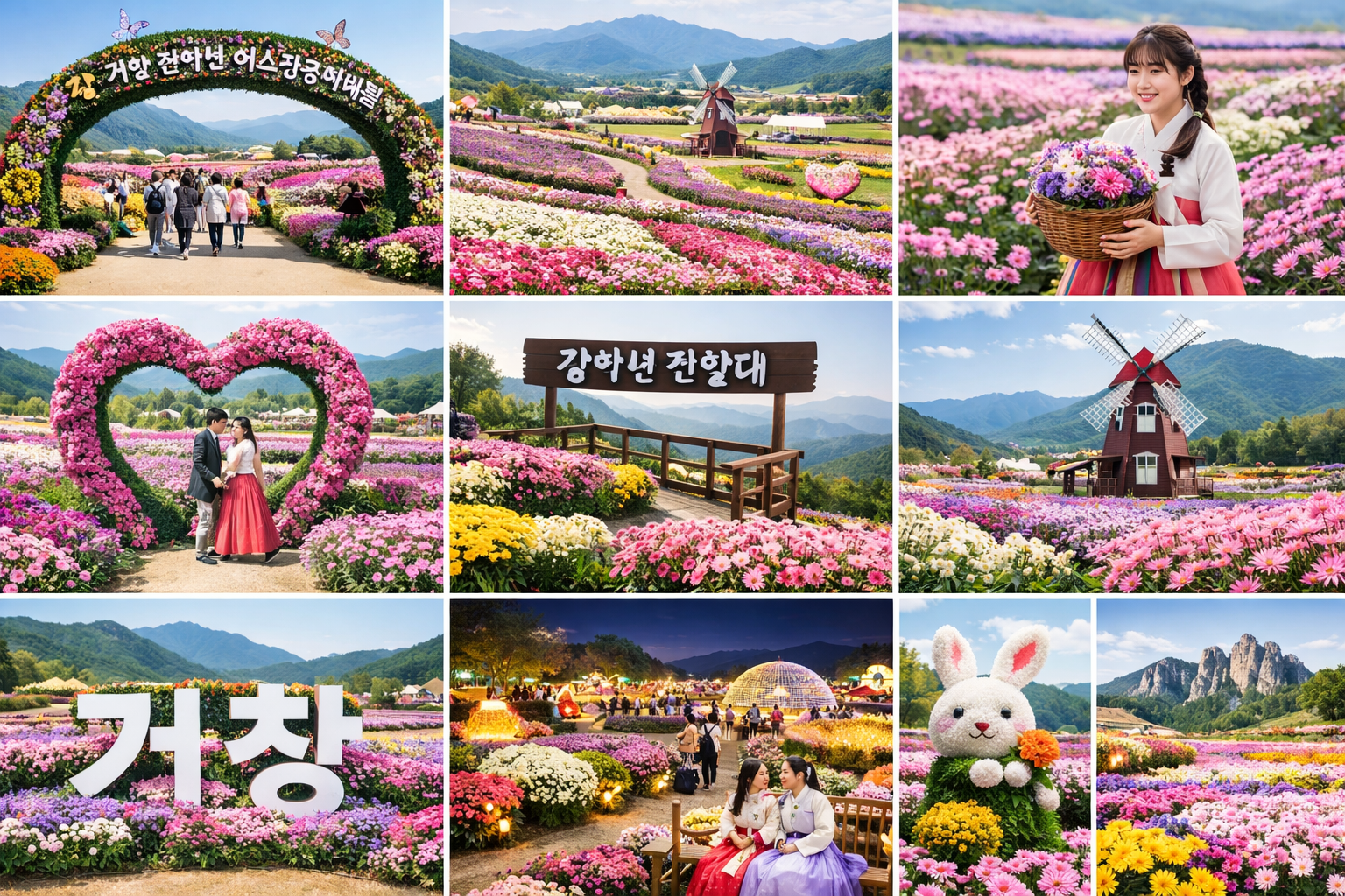 거창 아스타국화축제 가을꽃, 가족여행, 포토존