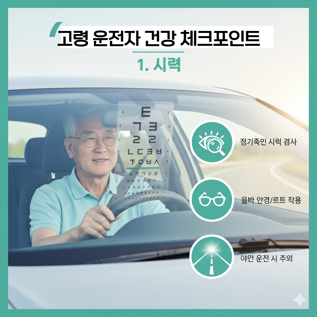 고령 운전자 건강 체크포인트