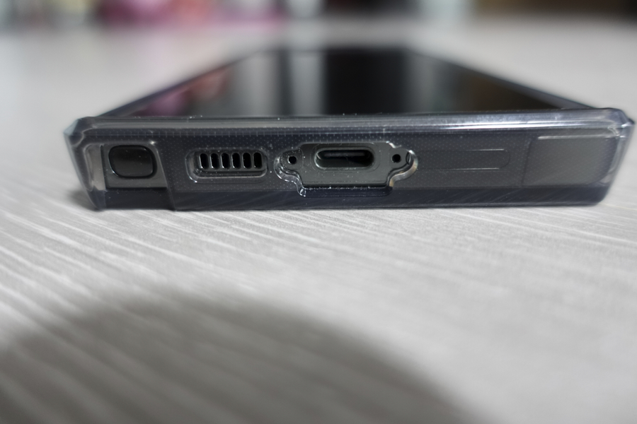 갤럭시s23울트라그린 실착 충전단자